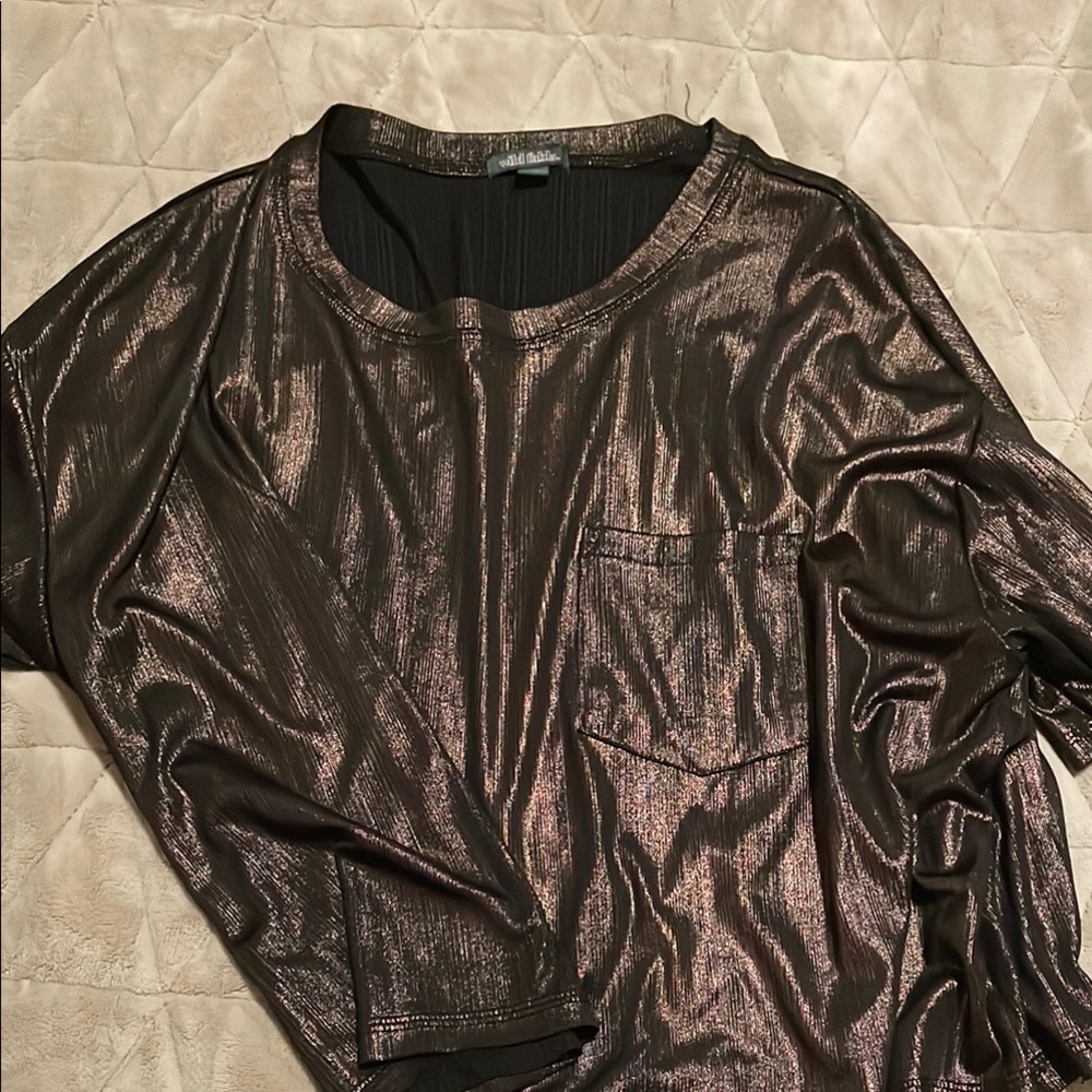 Shimmering Black Top